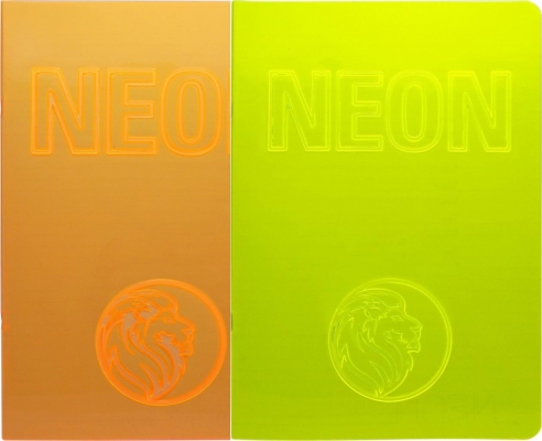 Caiet A4, NEON PP, velin, 42 file, diverse culori, Koh-I-Noor